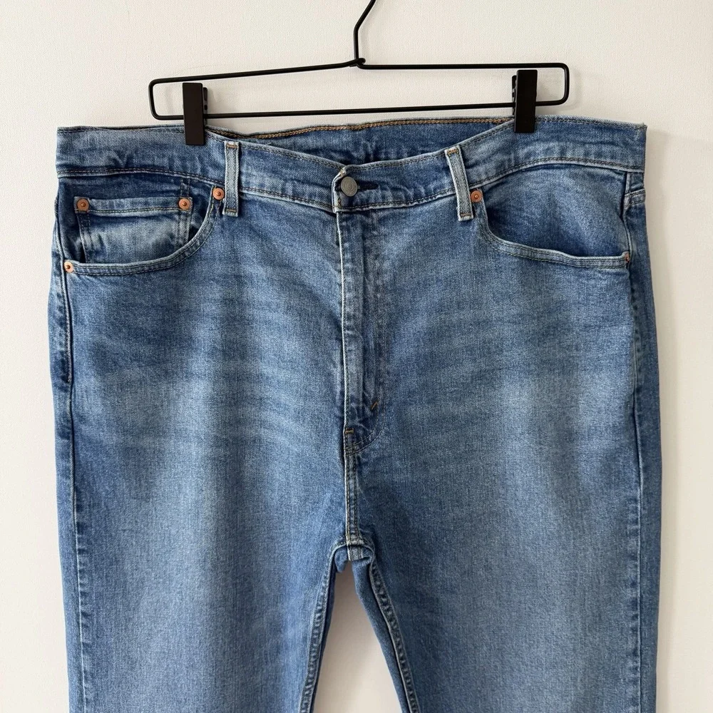 Levis 505 Jeans Mens 40x30 Classic Fit Straight Leg Stretch Denim Medium Wash